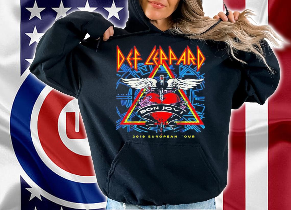 Def Leppard Bon Jovi European Tour 2019 Shirt t-shirt hoodie