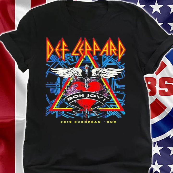 Def Leppard Bon Jovi European Tour 2019 Shirt t-shirt shirt