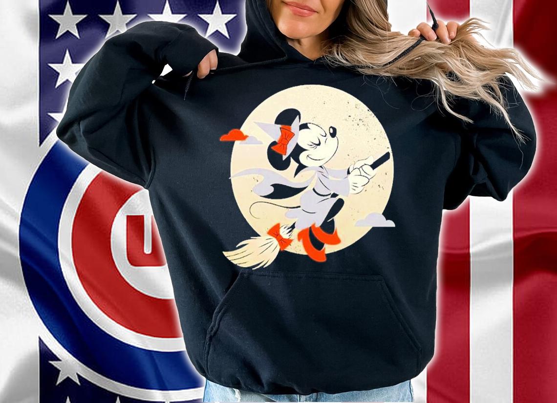 Disney Minnie Mouse Flying Witch Halloween Shirt t-shirt hoodie