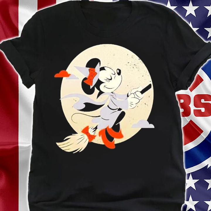 Disney Minnie Mouse Flying Witch Halloween Shirt t-shirt shirt