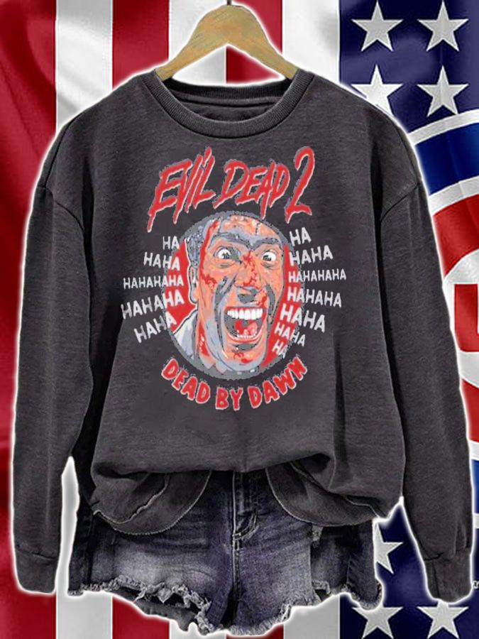 Evil Dead 2 Dead By Dawn Ash Laughing Shirt t-shirt sweatshirt