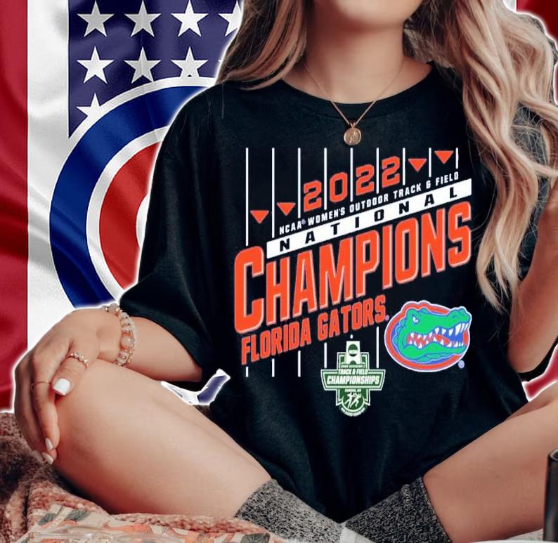 Florida Gators Royal 2022 NCAA Women's Outdoor Track And Field National Champions Shirt t-shirt