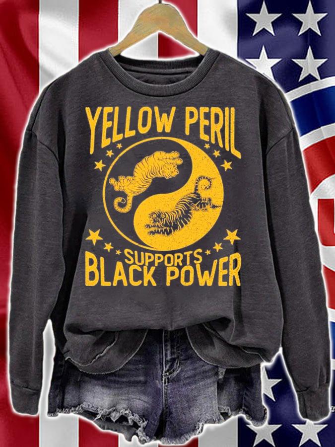 From Each To Each Yellow Peril Supports Black Power t-shirt
