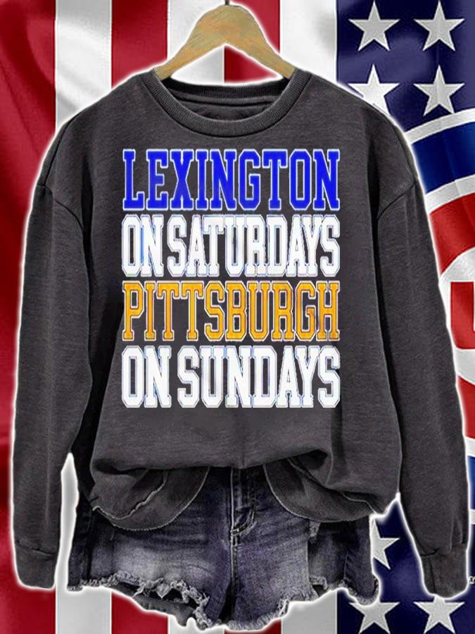 Lexington On Saturdays Pittsburgh On Sundays Shirt t-shirt