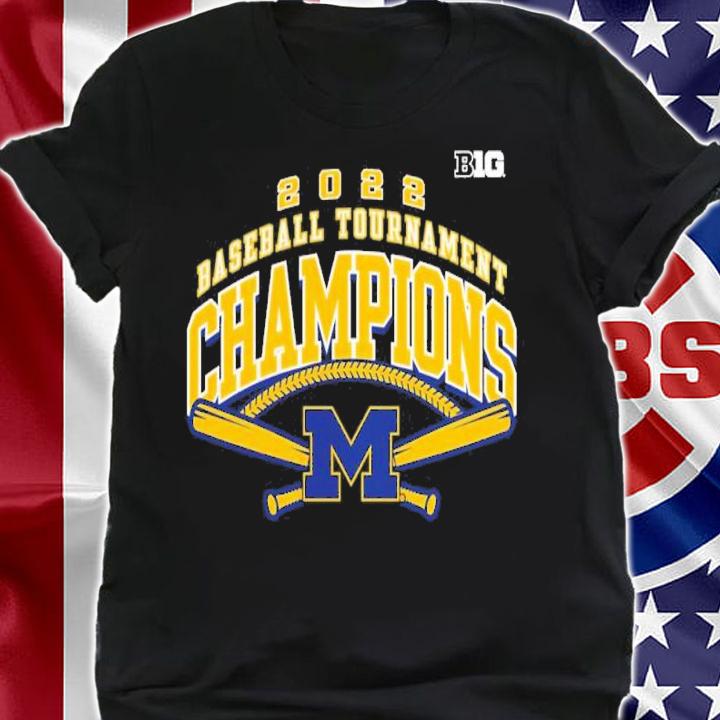 Michigan Wolverines Charcoal Big Ten Baseball Conference Tournament Champions 2022 Shirt t-shirt shirt