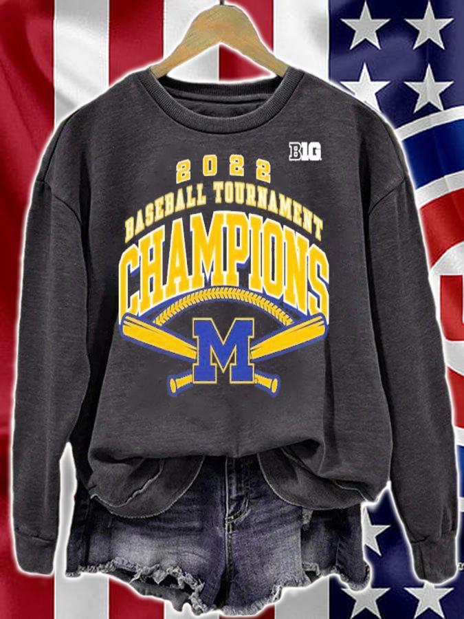 Michigan Wolverines Charcoal Big Ten Baseball Conference Tournament Champions 2022 Shirt t-shirt sweatshirt