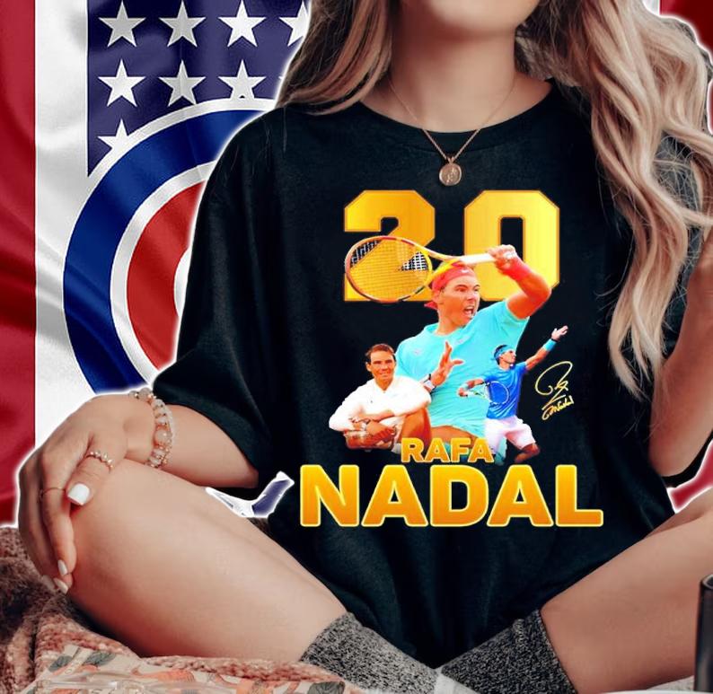 Retro Rafa Nadal 20 Grand Slam Champion Shirt t-shirt woman shirt