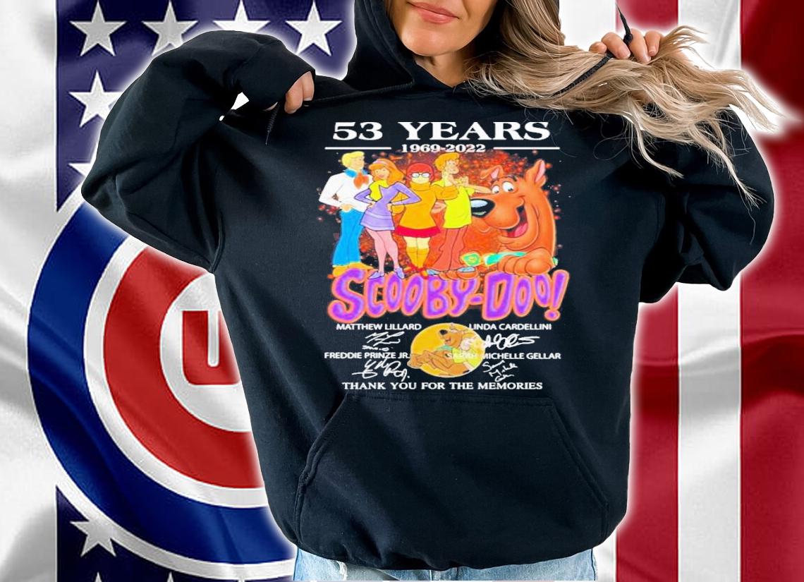 Scooby-Doo 53 Years 1969-2022 Signatures Thank You For The Memories T-Shirt t-shirt