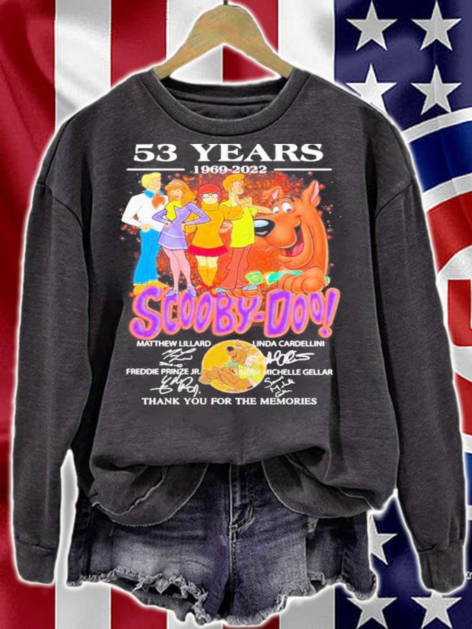 Scooby-Doo 53 Years 1969-2022 Signatures Thank You For The Memories T-Shirt t-shirt