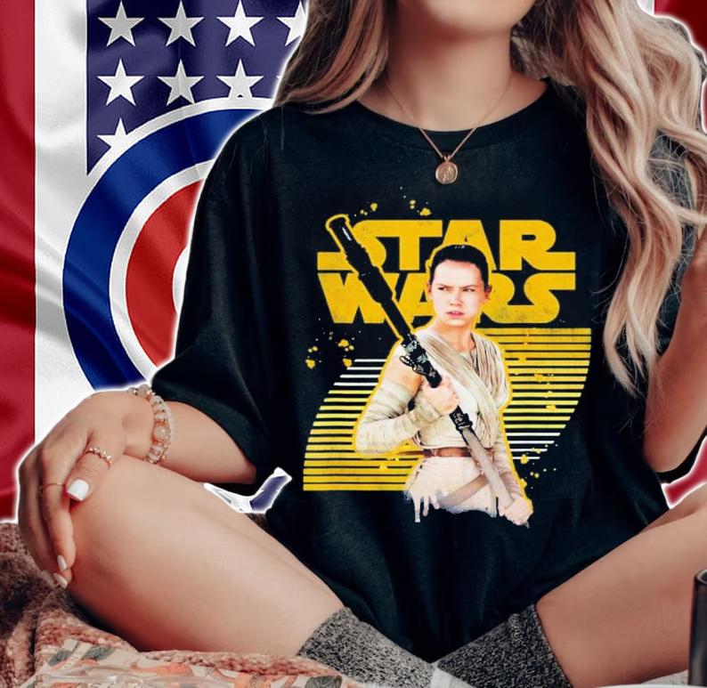 Star Wars The Force Awakens Rey Stands Strong Shirt t-shirt