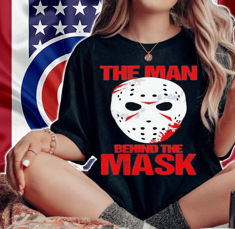 The Man Behind The Mask Lazy Halloween Costume Horror Movie T-Shirt t-shirt