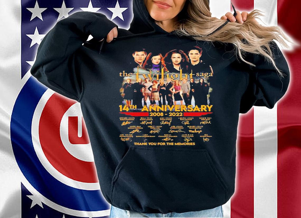 The Twilight Saga 14th anniversary 2008 2022 thank you for the memories shirt t-shirt