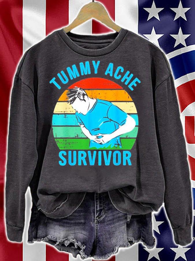 Tummy Ache Survivor Essential Vintage Shirt t-shirt sweatshirt