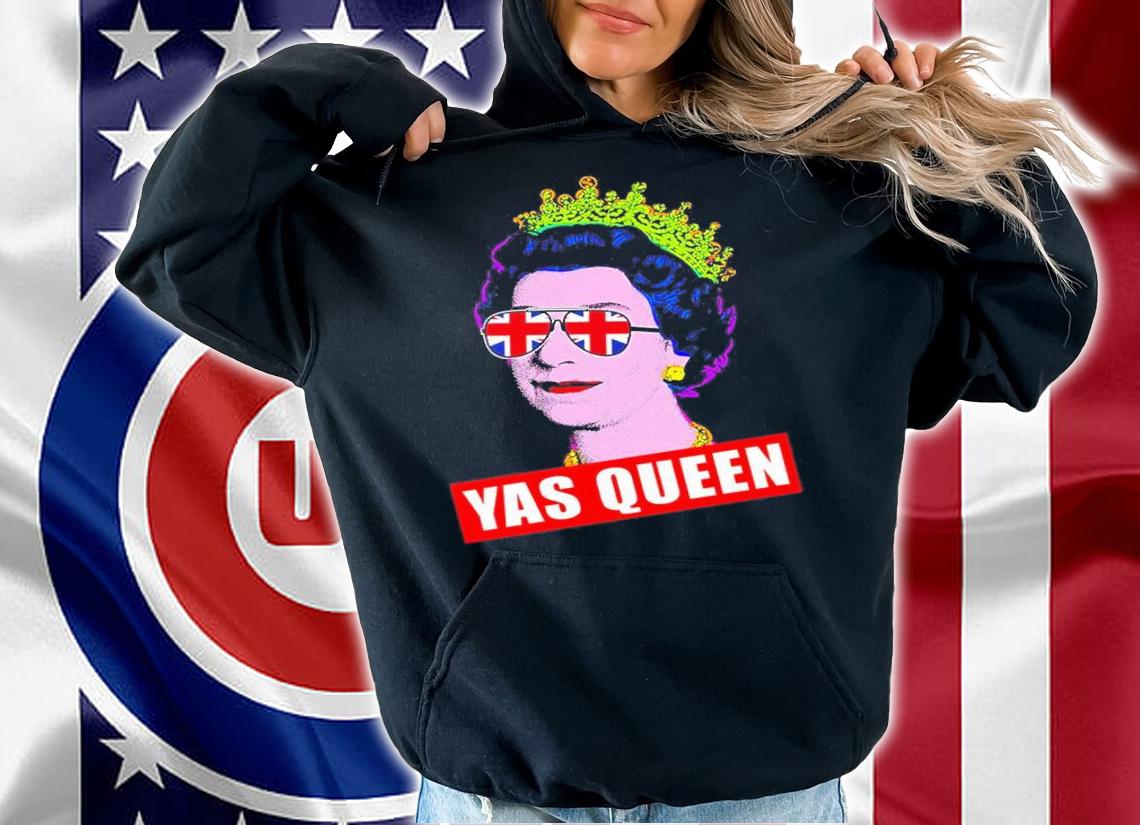 Yas Queen Elizabeth II Sunglasses Her Royal Highness Queen Of England Shirt t-shirt