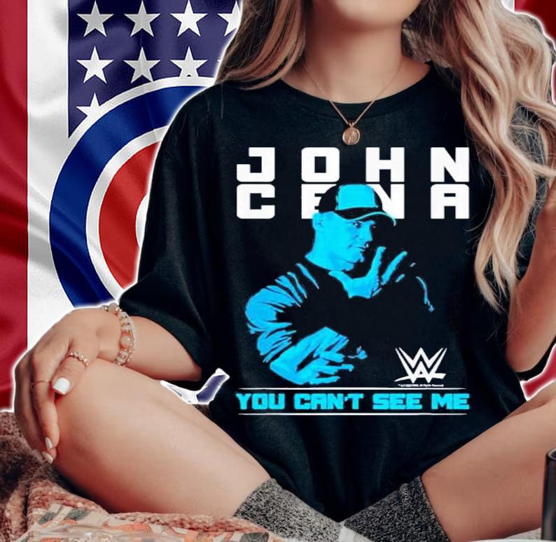 WWE John Cena You Can't See Me T-Shirt t-shirt woman shirt
