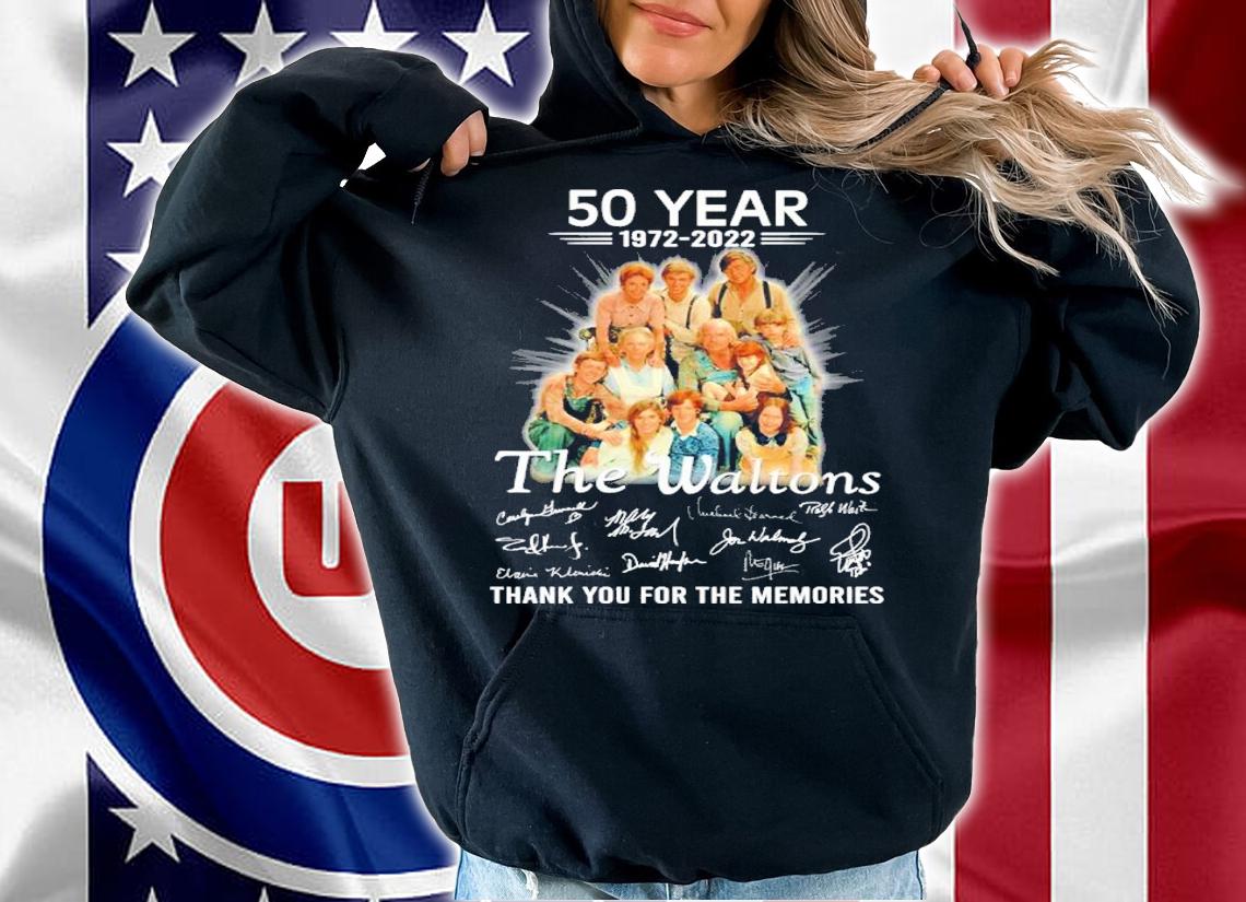 50 Years 1972-2022 The Waltons Signatures Thank You For The Memories Shirt t-shirt