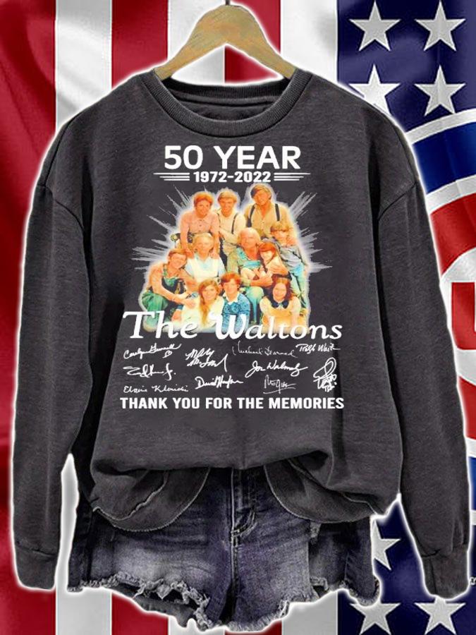 50 Years 1972-2022 The Waltons Signatures Thank You For The Memories Shirt t-shirt