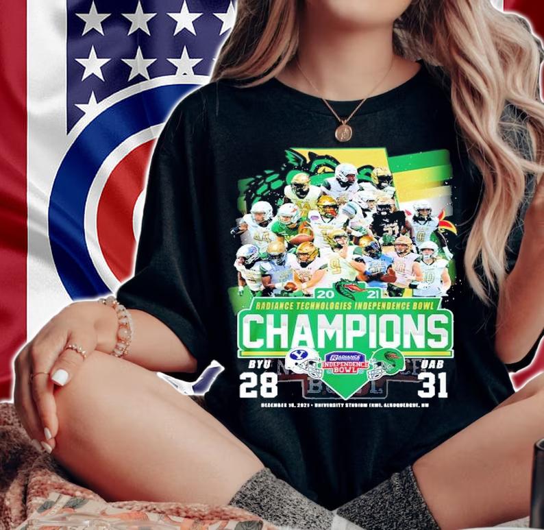 2021 Radiance Technologies Independence Bowl Champions BYU 28 Vs UAB 31 Shirt t-shirt woman shirt