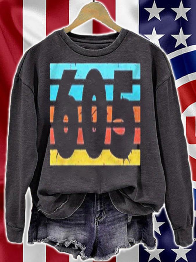 605 Area Code South Dakota Vintage Retro Sioux Falls Shirt t-shirt