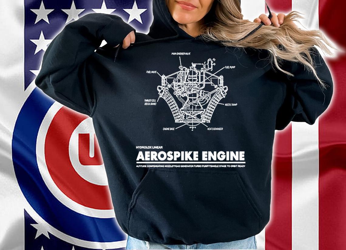 Aerospike Engine Schematic T-Shirt t-shirt hoodie