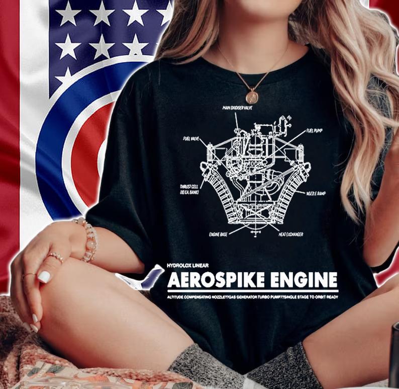 Aerospike Engine Schematic T-Shirt t-shirt woman shirt