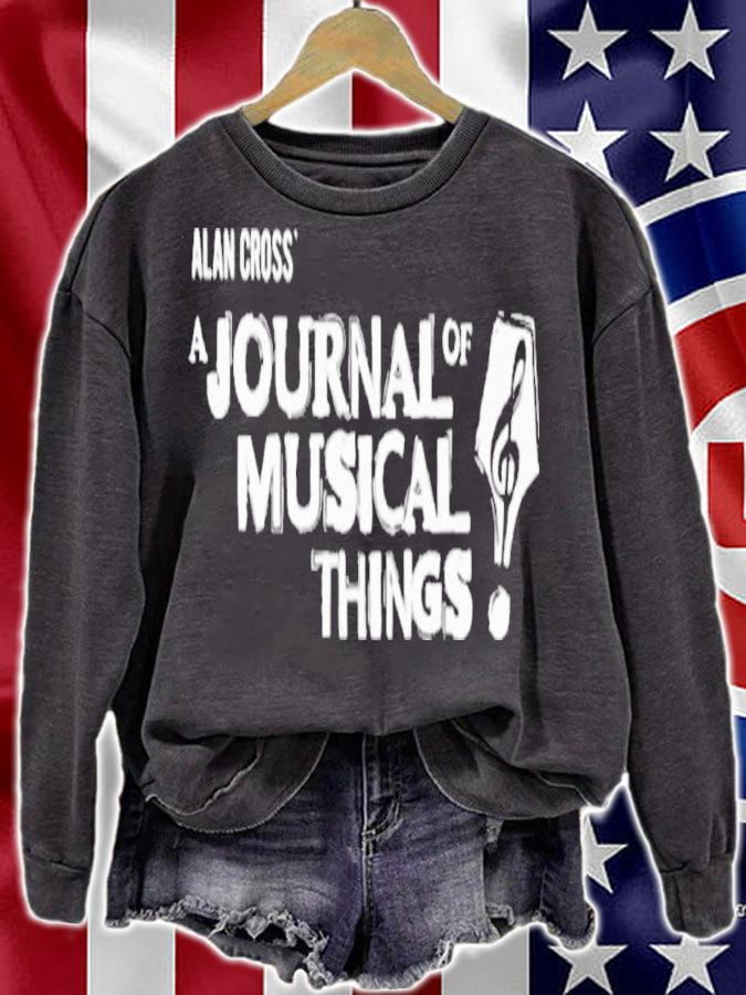Alan Cross' a journal of musical things shirt t-shirt sweatshirt