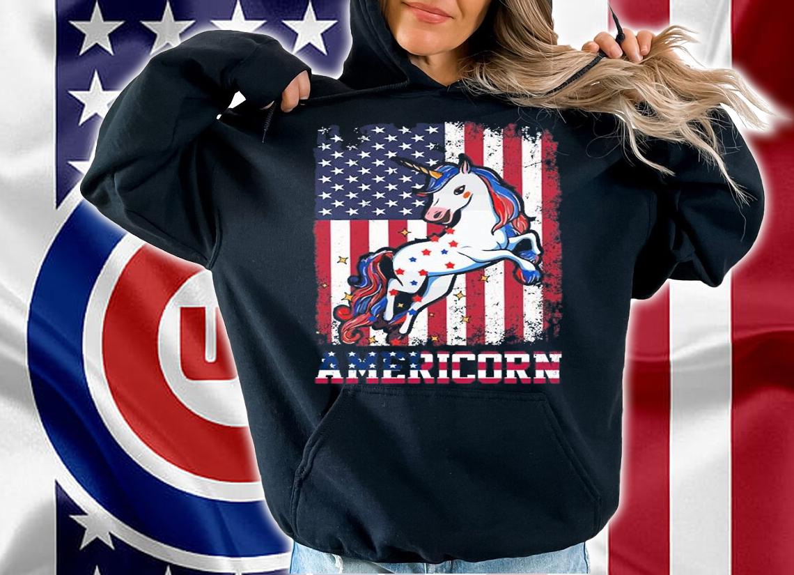 Americorn USA Flag Vintage T-Shirt t-shirt hoodie