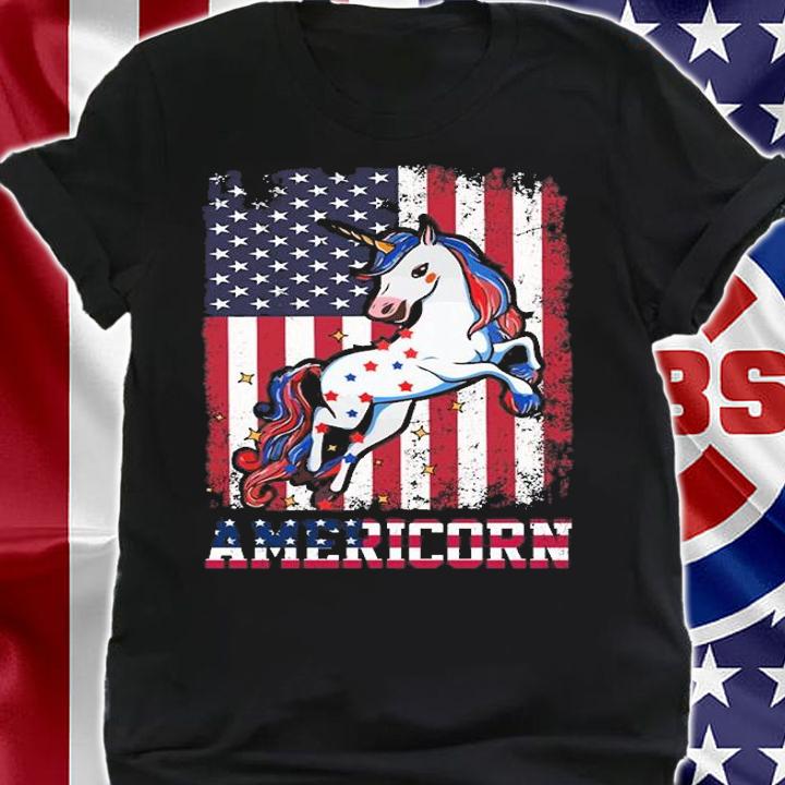 Americorn USA Flag Vintage T-Shirt t-shirt shirt