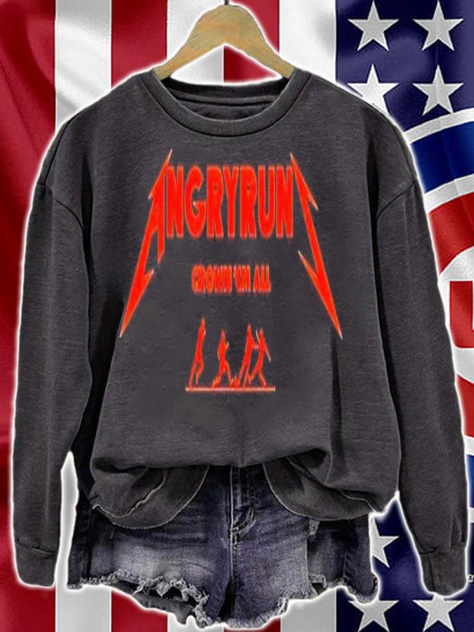 Angry Runs crown 'em all shirt t-shirt sweatshirt