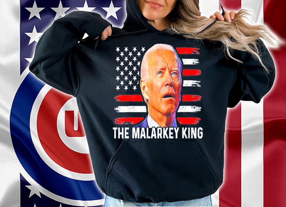 Anti Joe Biden The Malarkey King Pro Trump Ultra Maga King T-Shirt t-shirt