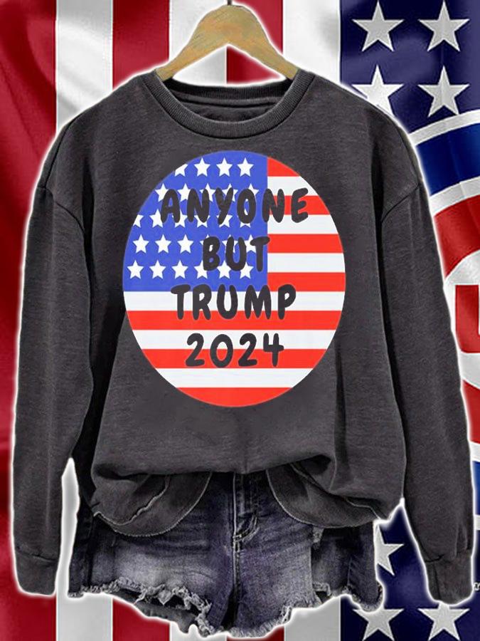 Anyone But Trump 2024 US Flag T-shirt t-shirt
