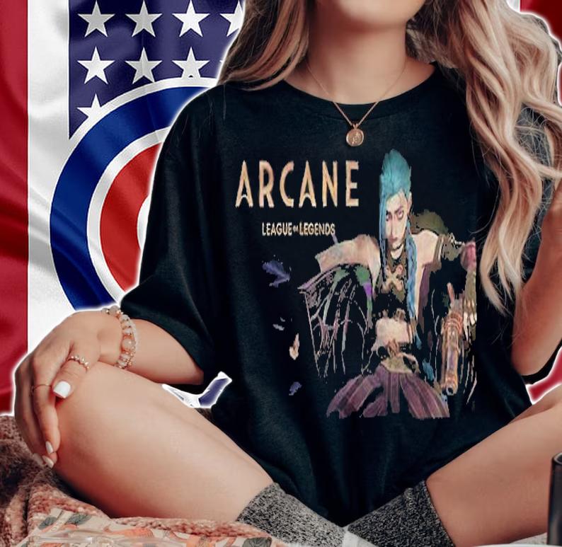 Arcane Jinx League of Legends T-shirt t-shirt