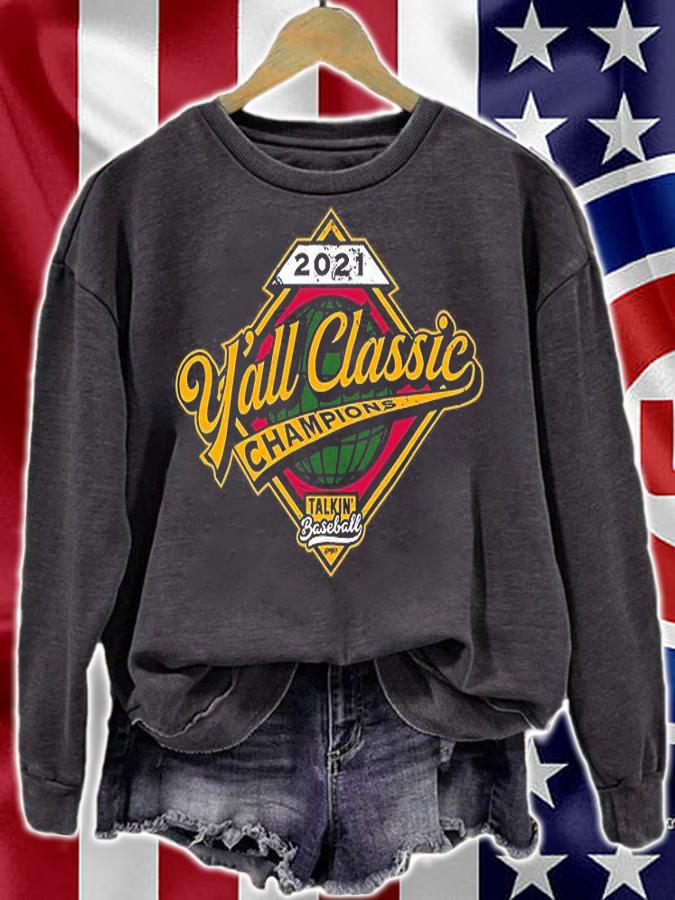 Atlanta Braves 2021 Yall Classic Champion Talkin Baseball T-Shirt t-shirt sweatshirt