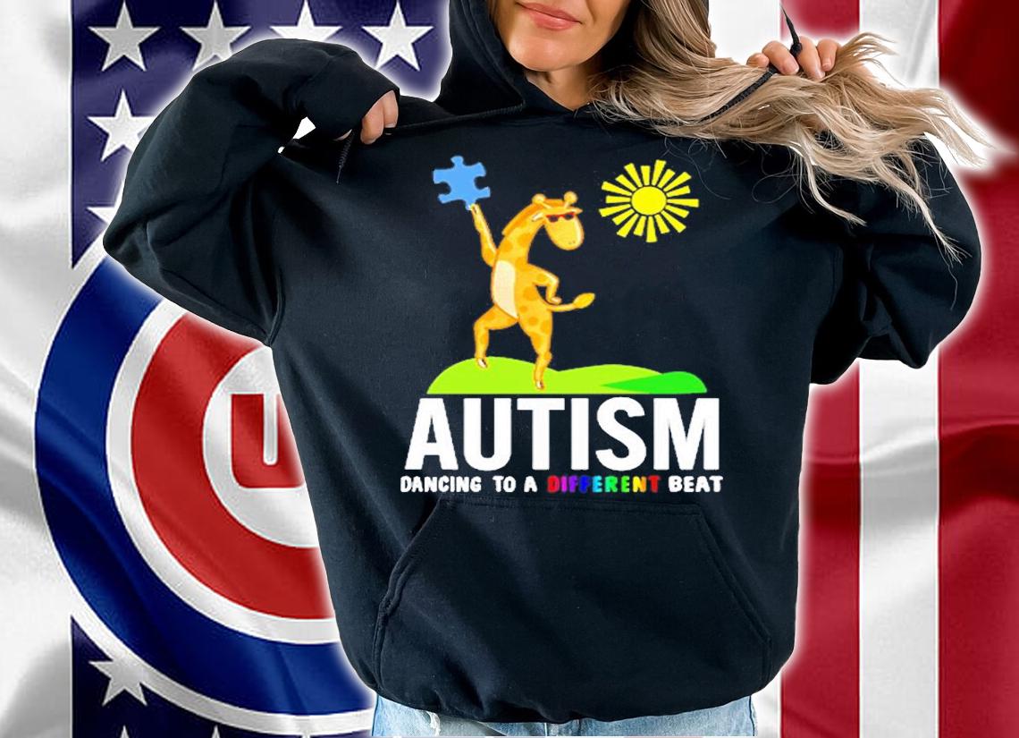 Autism Dancing To A Different Beat Giraffe T-Shirt t-shirt hoodie