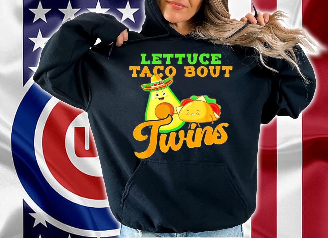 Baby Announcement Lettuce Taco Bout A Twins T-Shirt t-shirt