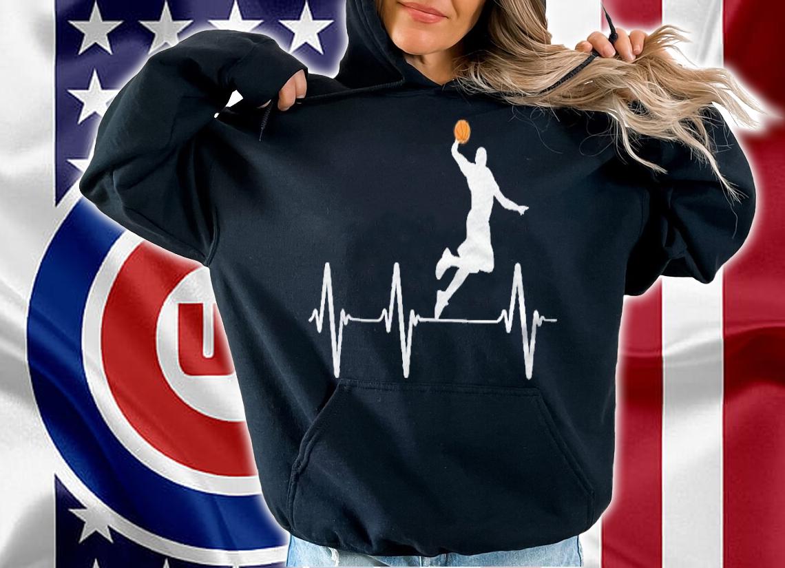 Basketball Heartbeat Gifs For Men And Boys Shirt t-shirt