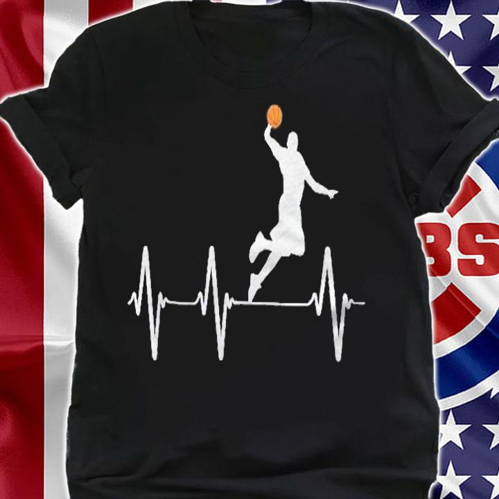 Basketball Heartbeat Gifs For Men And Boys Shirt t-shirt