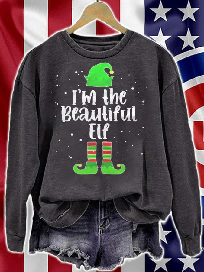 Beautiful Elf Matching Family Elf Group Christmas Pajama Shirt t-shirt sweatshirt