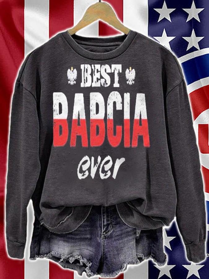 Best Babcia Ever Polish Grandmother Polska Crest Shirt t-shirt sweatshirt