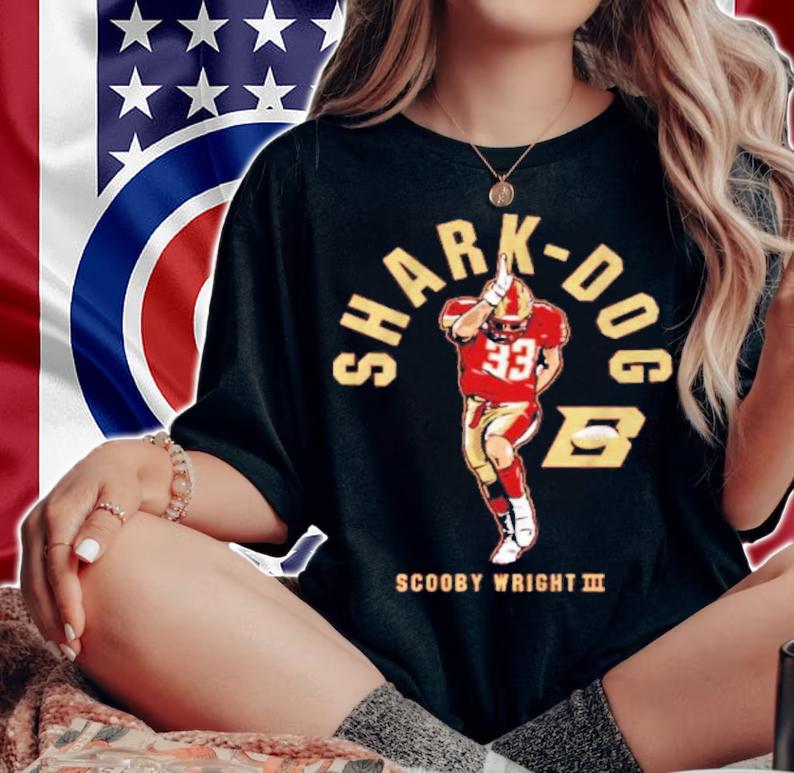 Birmingham Stallions Shark-Dog Scooby Wright III Shirt t-shirt