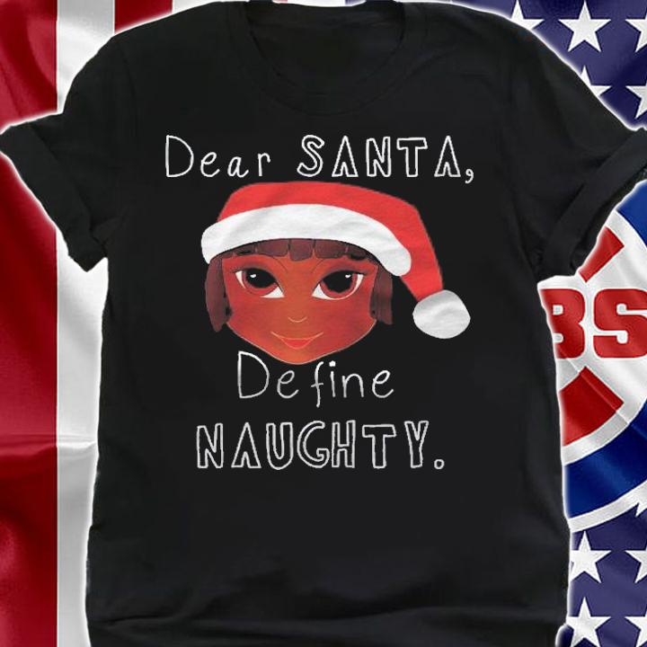 Black Mrs Claus Santa Define Naughty Black Family Christmas Raglan Baseball Shirt t-shirt