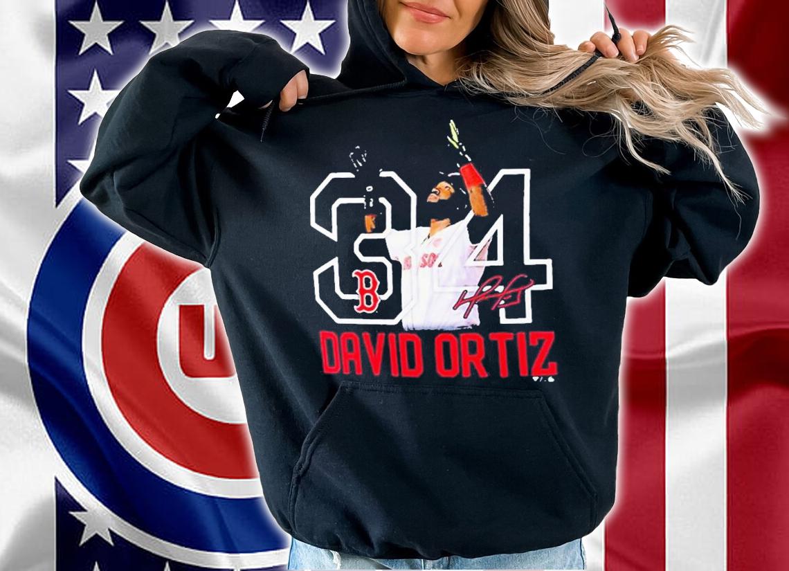 Boston Red Sox David Ortiz 34 Signatures Shirt t-shirt