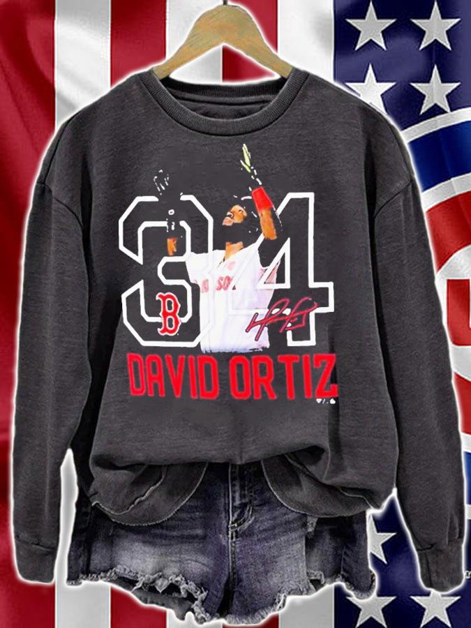 Boston Red Sox David Ortiz 34 Signatures Shirt t-shirt