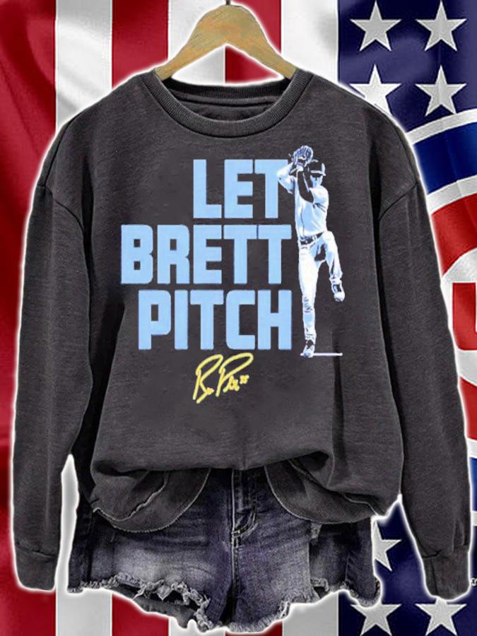 Brett Phillips Let Brett Pitch Baseball Signatures Shirt t-shirt