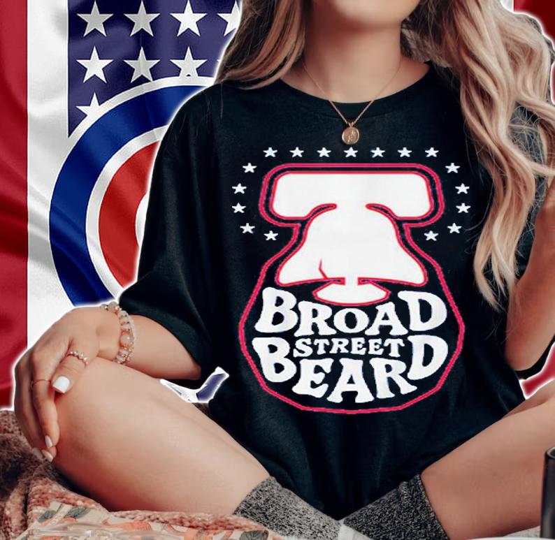 Broad Street Beard T-Shirt t-shirt woman shirt