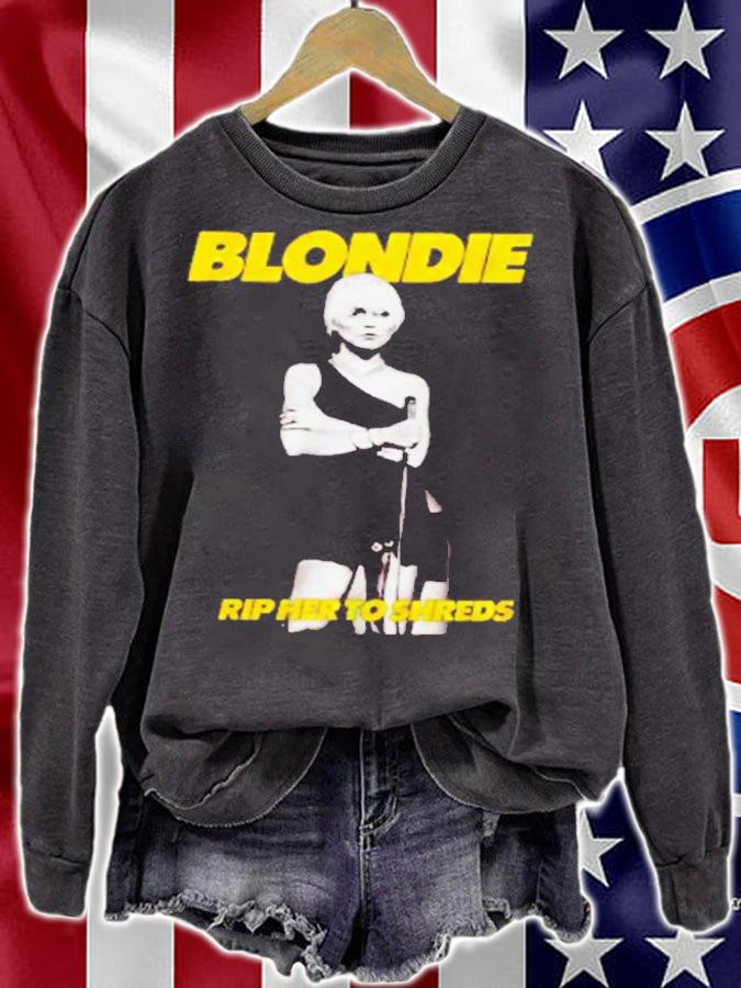 Blondie Rip Her To Shreds Black Shirt t-shirt