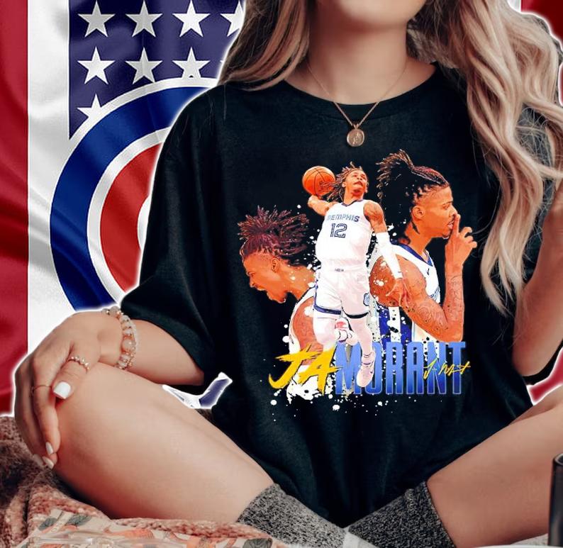 Ja Morant #12 Memphis Grizzlies Basketball Shirt t-shirt