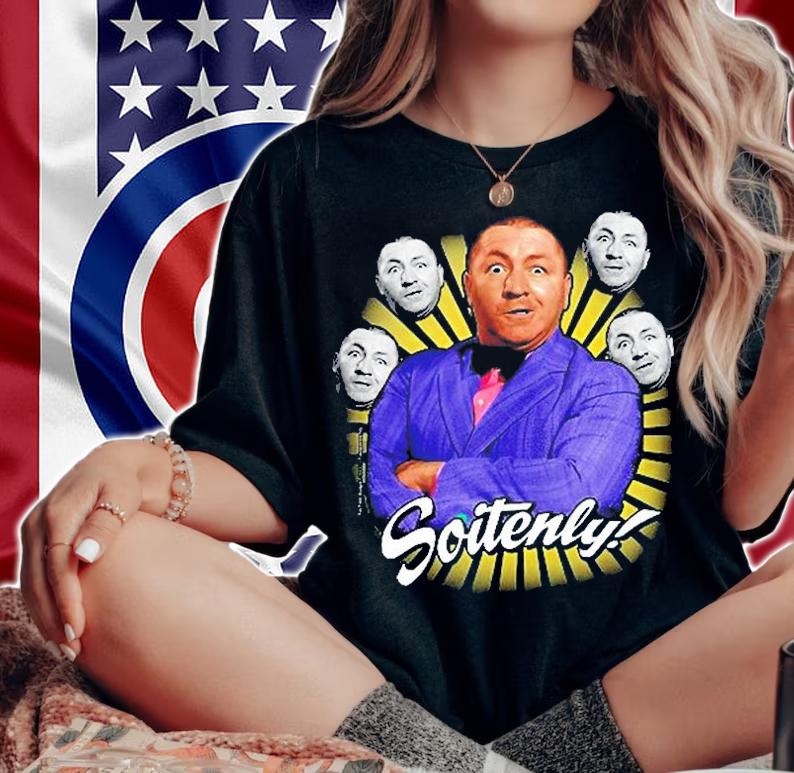 Soitenly The Three Stooges Curly T-Shirt t-shirt