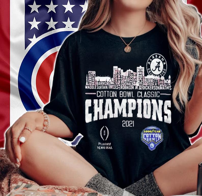 Cotton Bowl Classic Champions 2021 Alabama T-shirt t-shirt woman shirt