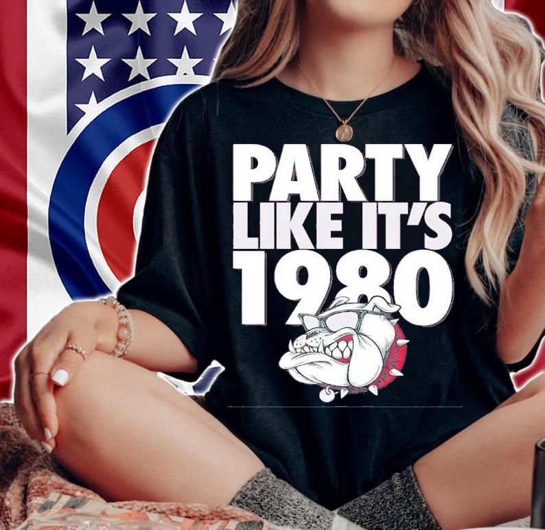 Georgia Bulldogs Party Like It's 1980 Shirt t-shirt woman shirt
